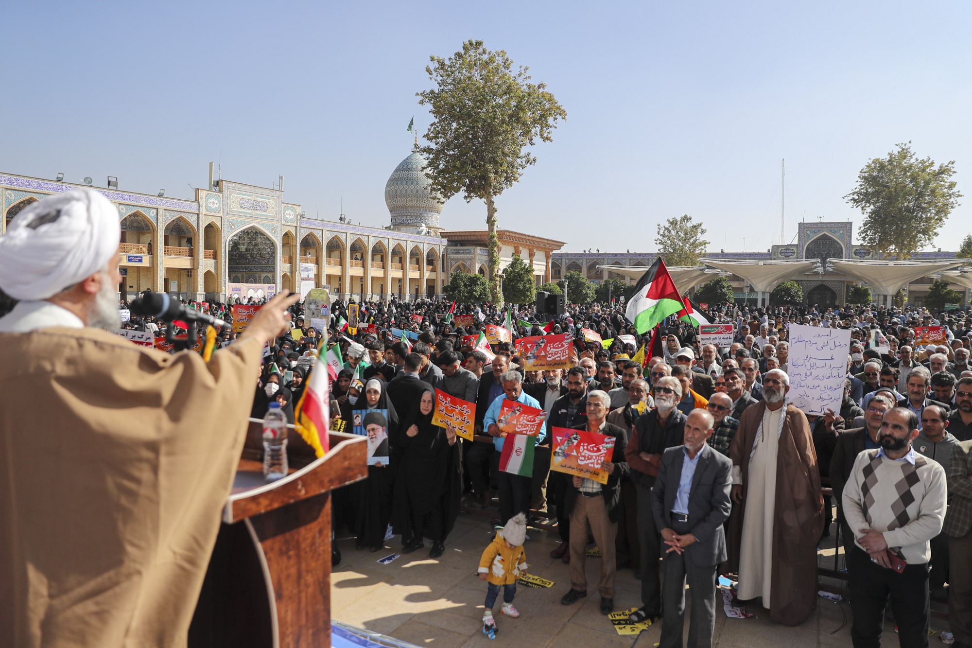 تجمع محکومیت جنایات رژیم غاصب صهیونیستی در شیراز