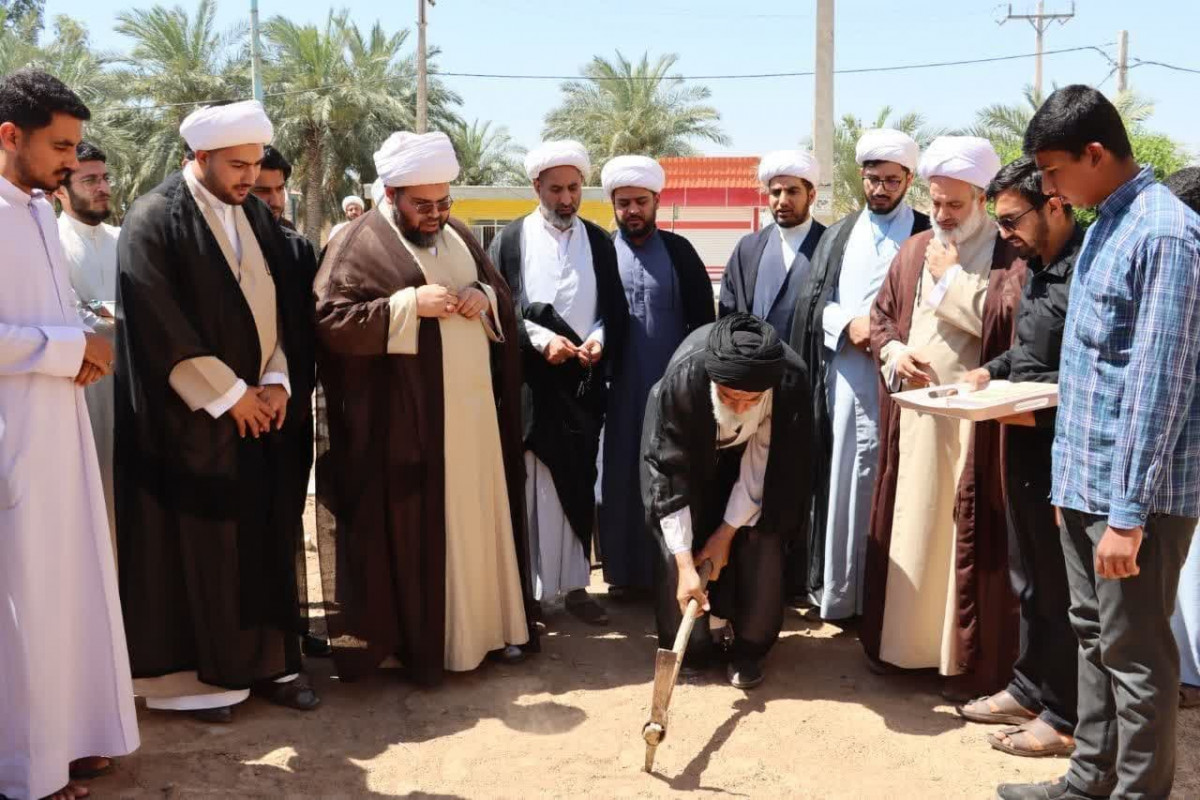 آیین کلنگ‌زنی مسجد و دارالقرآن الرضوان در هویزه برگزار شد