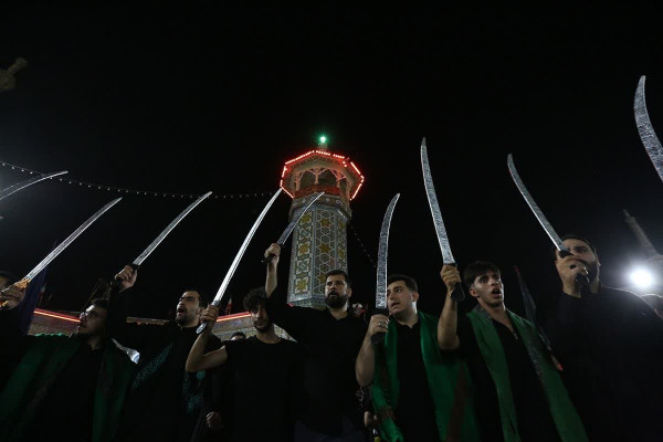 آیین «مشق شمشیر» نجفی‌های مقیم قم