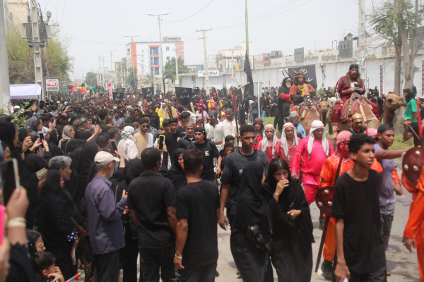 «شیر و کُتل» رسم ۴۰۰ ساله مینابی‌ها در روز عاشورا