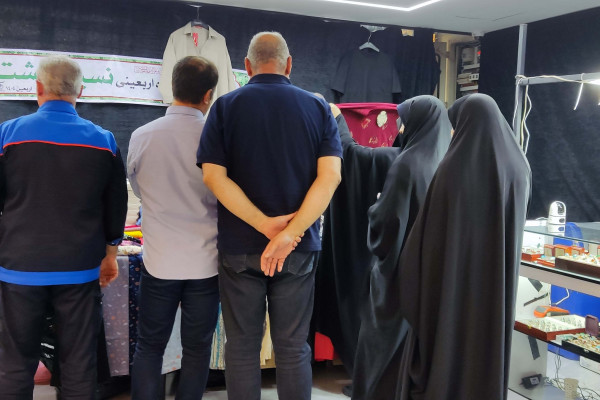 حضور ریاست سازمان تبلیغات اسلامی در نمایشگاه و فروشگاه (نسیم بهشت) ویژه ایام اربعین حسینی
