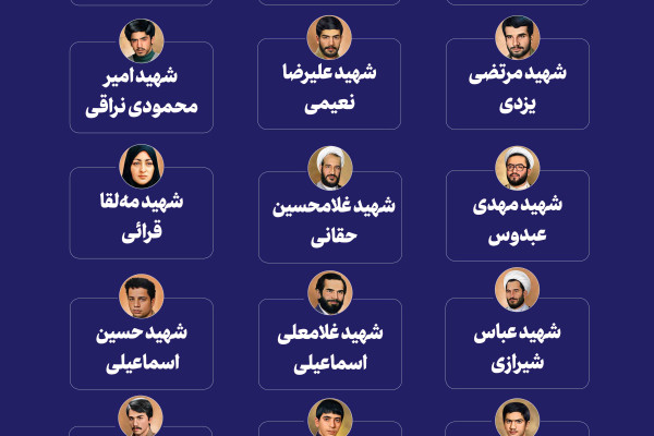 نقشه ای از عشق و ایثار، داده نمای شهدای سازمان تبلیغات اسلامی در قاب زمان و استان