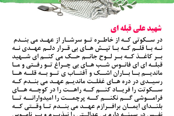 دلنوشته هایی برای شهدا