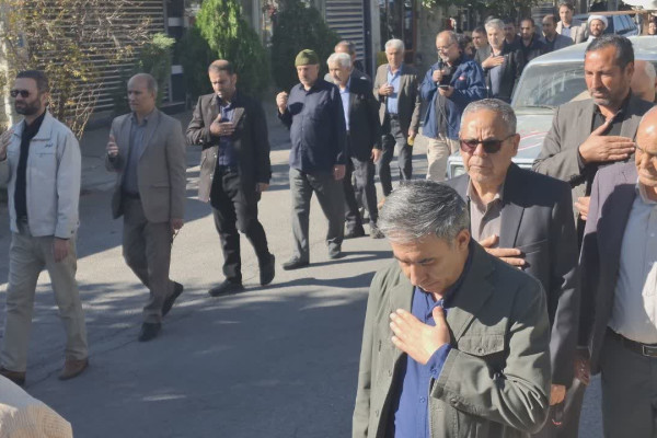 دسته روی عزاداران فاطمی در شهرستان بدره