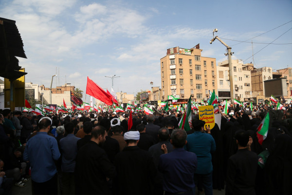 تجمع مردم اهواز در سوگ رهبر انقلاب