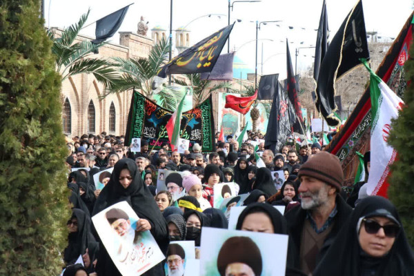 اجتماع عظیم مردم دارالارشاد اردبیل در خونخواهی رهبر شهید