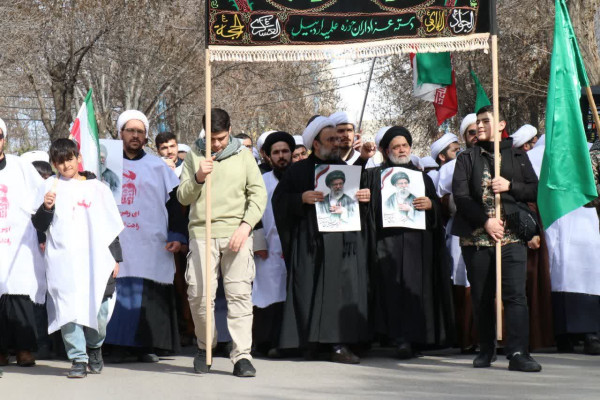 اجتماع عظیم مردم دارالارشاد اردبیل در خونخواهی رهبر شهید
