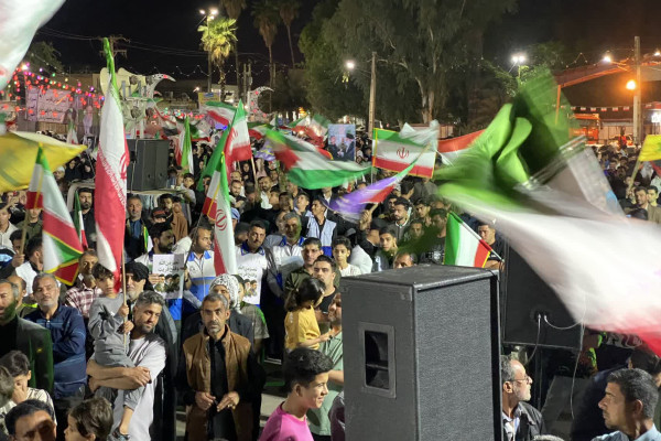 حماسه حضور مردم دشت آزادگان در سی و پنجمین شب جنگ ایران با آمریکا و اسرائیل