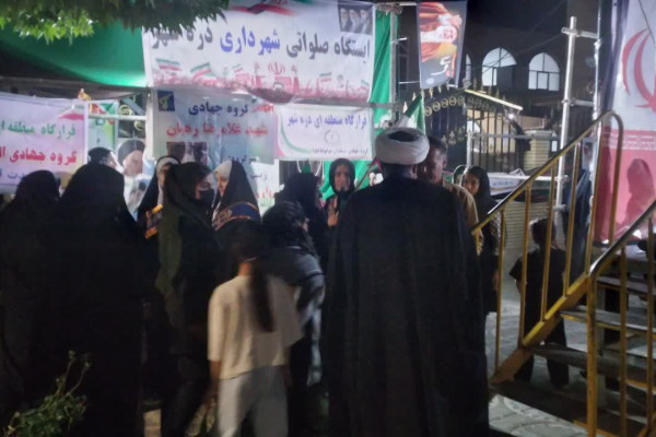 سرکشی مدیرکل تبلیغات اسلامی استان ایلام و معاونت فرهنگی از مواکب شهرستان دره شهر