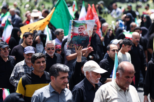 تشییع پیکر ۶۰ شهید اقتدار در تهران